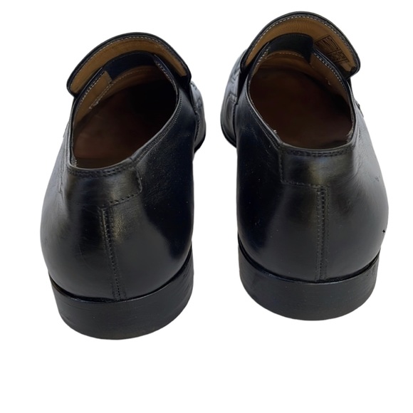 LOUIS VUITTON men’s black leather loafers in size 8 1/2 US, EUC - Picture 3 of 11